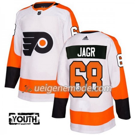 Kinder Eishockey Philadelphia Flyers Trikot Jaromir Jagr 68 Adidas 2017-2018 Weiß Authentic